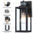  Schock Black Steel Outdoor Motion Sensor Light(Set of 2)