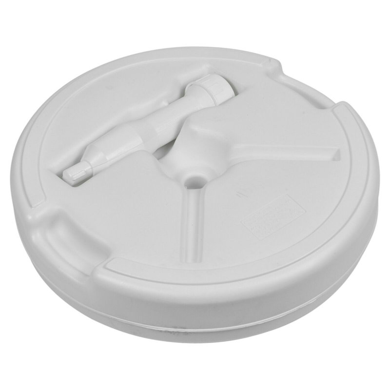Abington 0.98kg Plastic Free Standing Umbrella Base, White