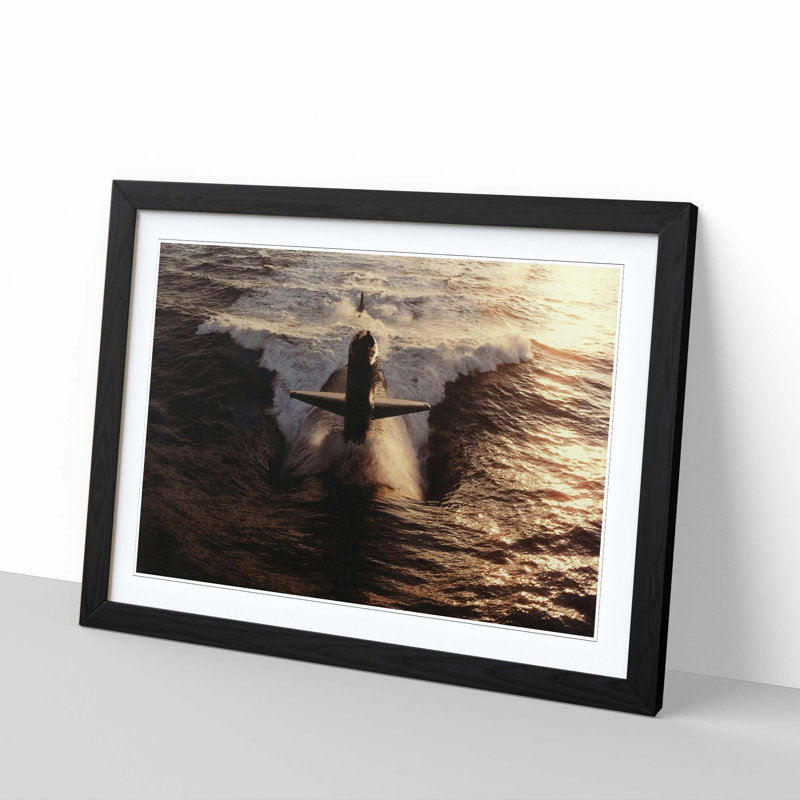 Submarine 3 Framed Photographic - Framed Print, Black