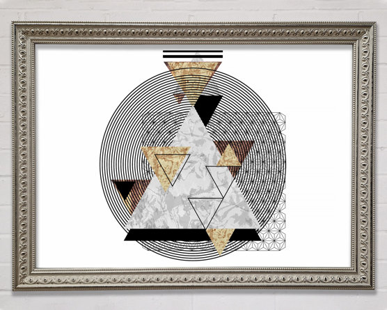 Pyramid Stack Framed Print