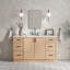 ARIEL Kelly 49 Single Sink Bathroom Vanity with Italian Carrara Marble Top-100472439-123913870-136317157