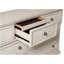 Commode de 7 tiroirs au fini blanc antique-2064917627