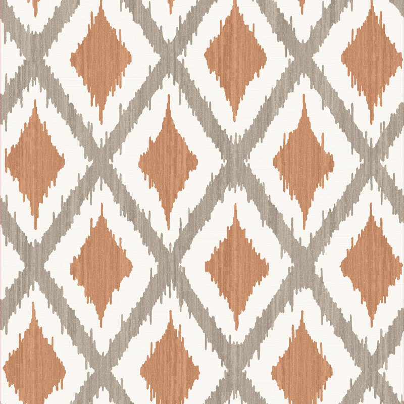 Rouleau de papier peint lisse L 33 pi x l 20 po Decadence Ikat