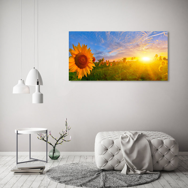 Field Of Sunflowers - Wrapped Canvas Print