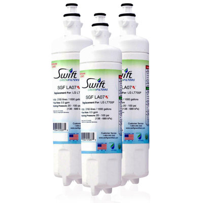 Swift Green Filters SGF-LA07 Rx Compatible Refrigerator Water Filter for LT700-P, 46-9690, ADQ36006102, EFF-6032A, Made in USA-3 Pack