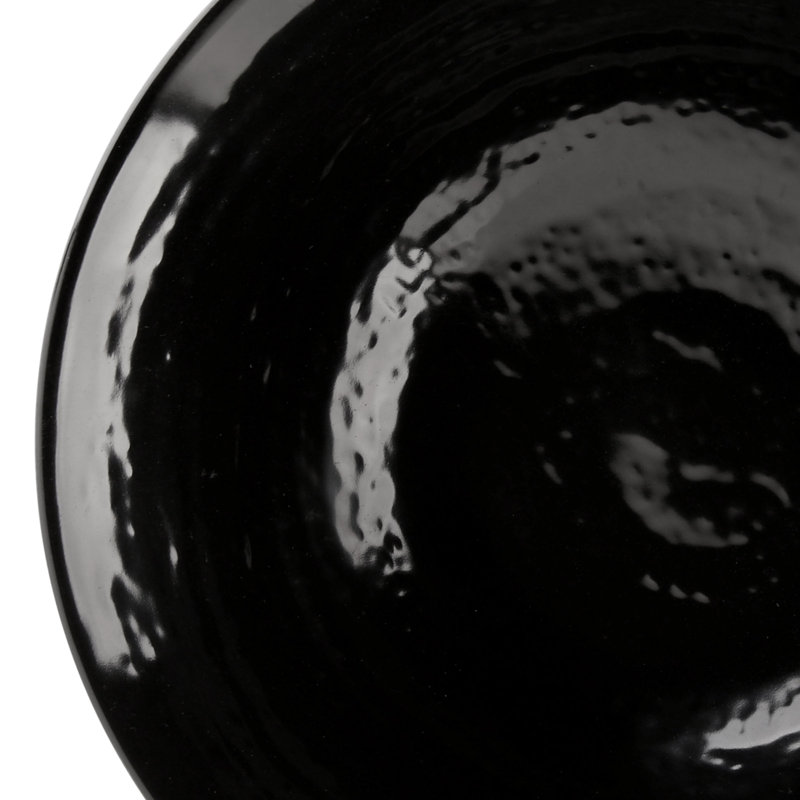 Elite Global Solutions Durango Melamine Salad Bowl, Black