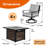 Sedalia 4 - Person Conversation Set With Fire Pit Table & Swivel Chair