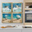 Bay Shore Sandpiper I - Ensemble de 4 peintures sur toile encadrées-1768564822-1768564825