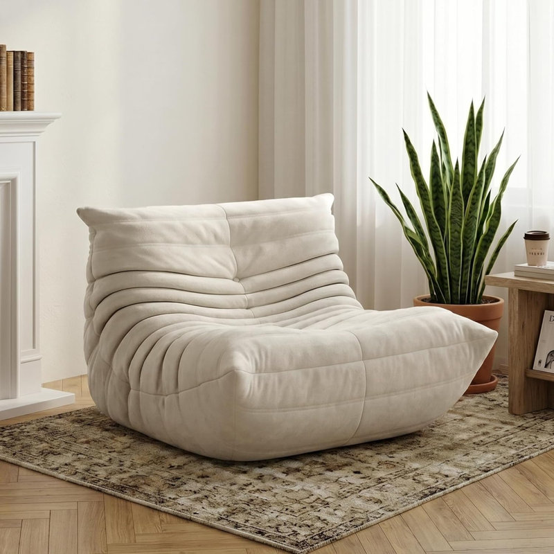 Velvet Sofa, 90cm
