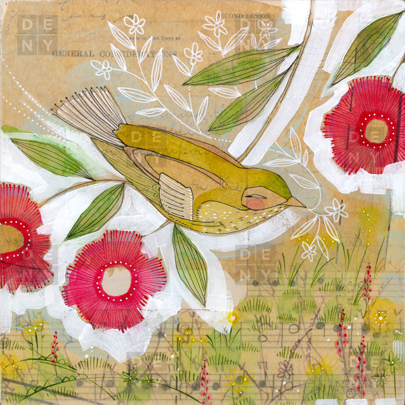 Housse de couette Sweet Meadow Bird, Housse de couette pour très grand lit, Luxe