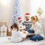 Arbre de Noël en pin artificiel blanc réaliste 72 po H 72 po