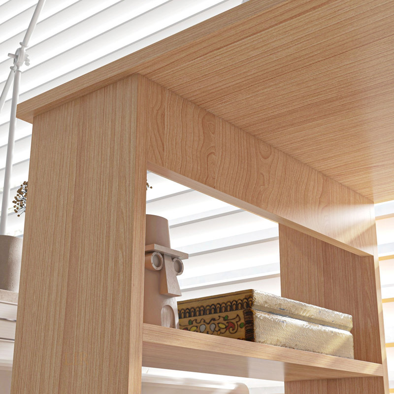 L Shaped Corner Desk With 360 Degree Rotating Design And Storage Shelves, Perfect For Home Office And Small Spaces
