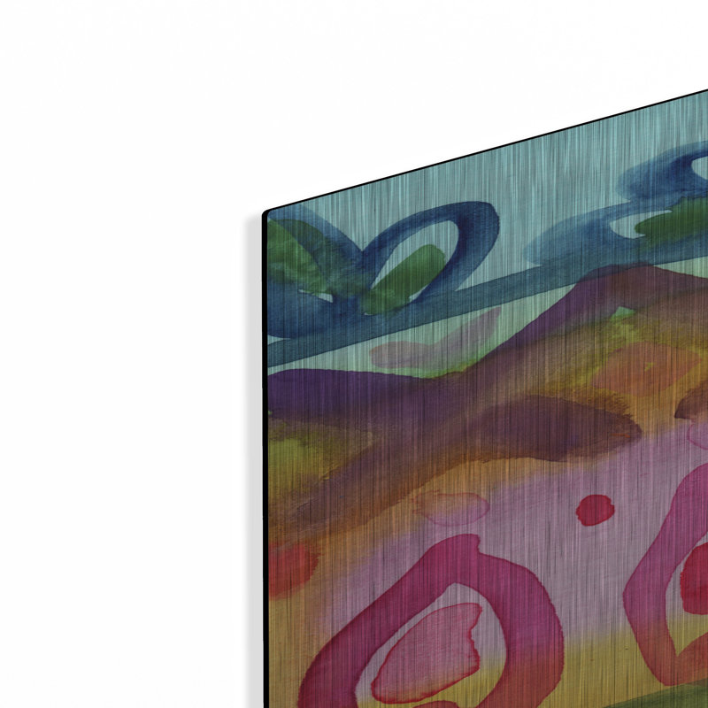 Ivy Bronx «Fiesta Iv» par Linda Woods, art mural en métal, H 36 po x l 24 po