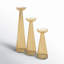 3 Piece Glass Tabletop Candlestick Set-1951042055