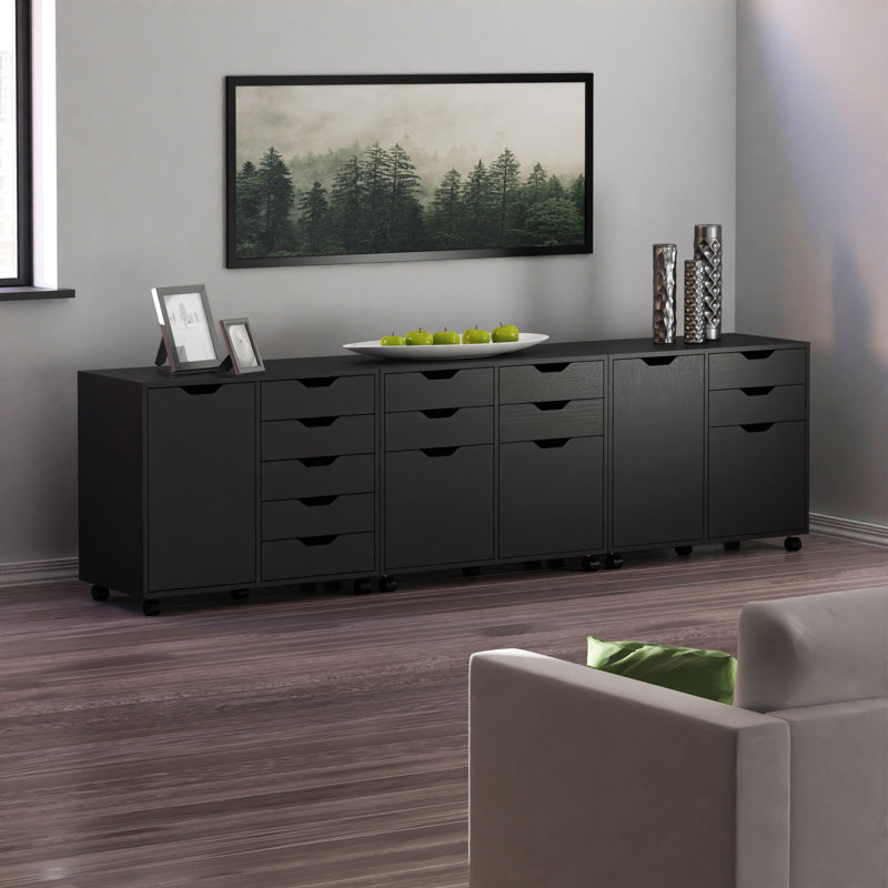 Eilee 30.71'' Wide 5 -Drawer Mobile File Cabinet