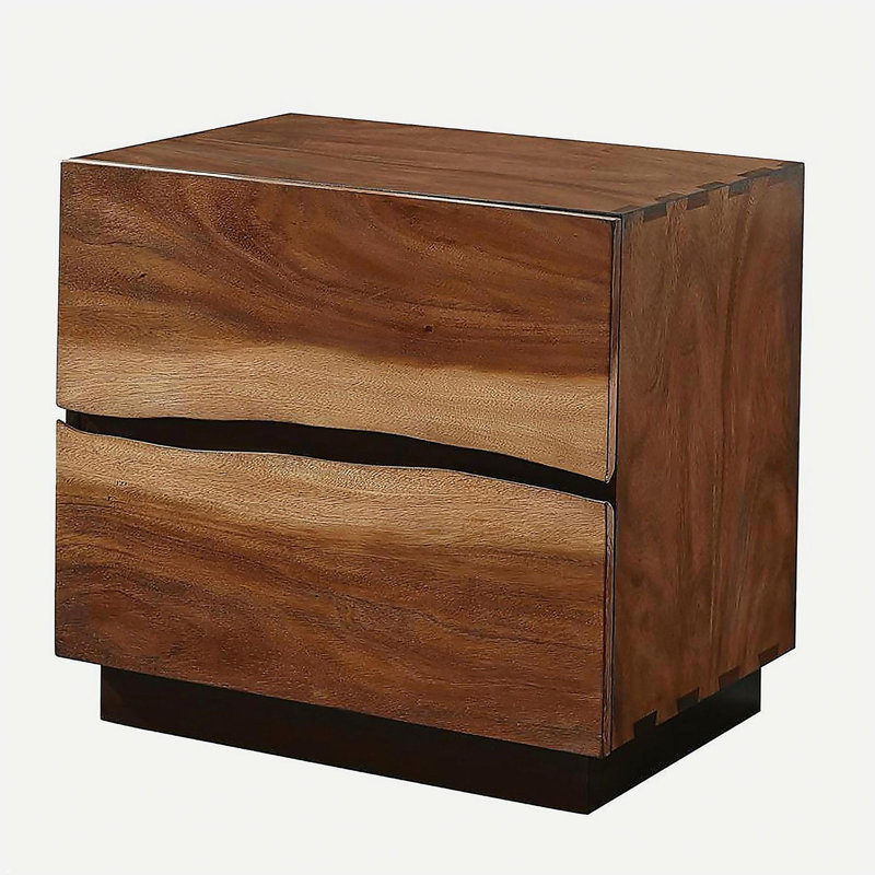 Table de chevet 2 tiroirs Smokey