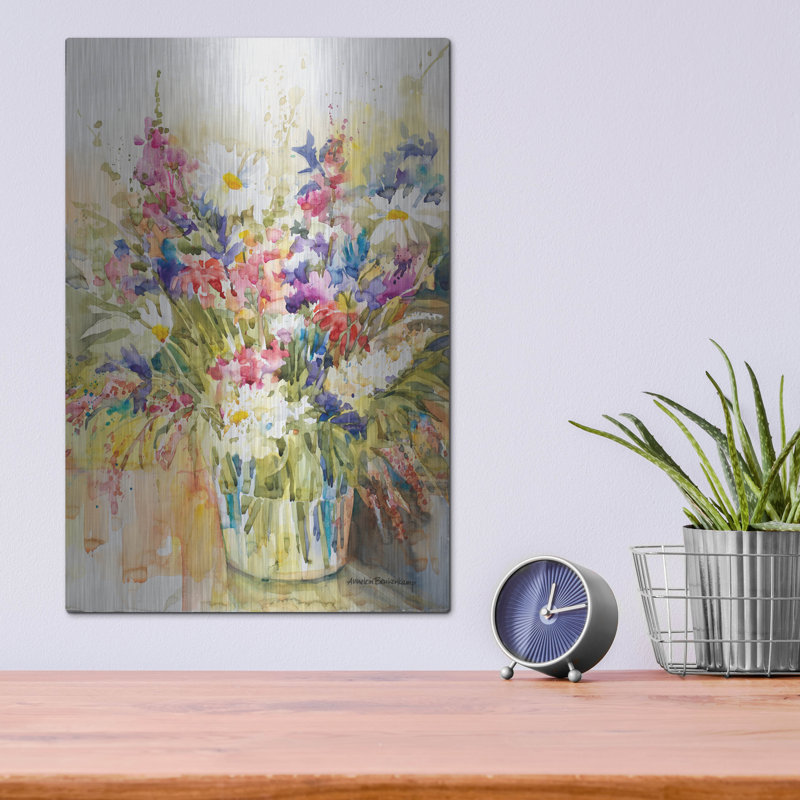 «Mix And Match» par Annelein Beukenkamp, art mural en métal, H 16 po x l 12 po