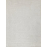 Brunello Modern Handmade Silky Nylon White Area Rug