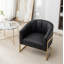 Fauteuil demi-tonneau rembourré l 30 po Romy-1182314356