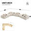 Canapé modulaire surdimensionné en U de Boneless