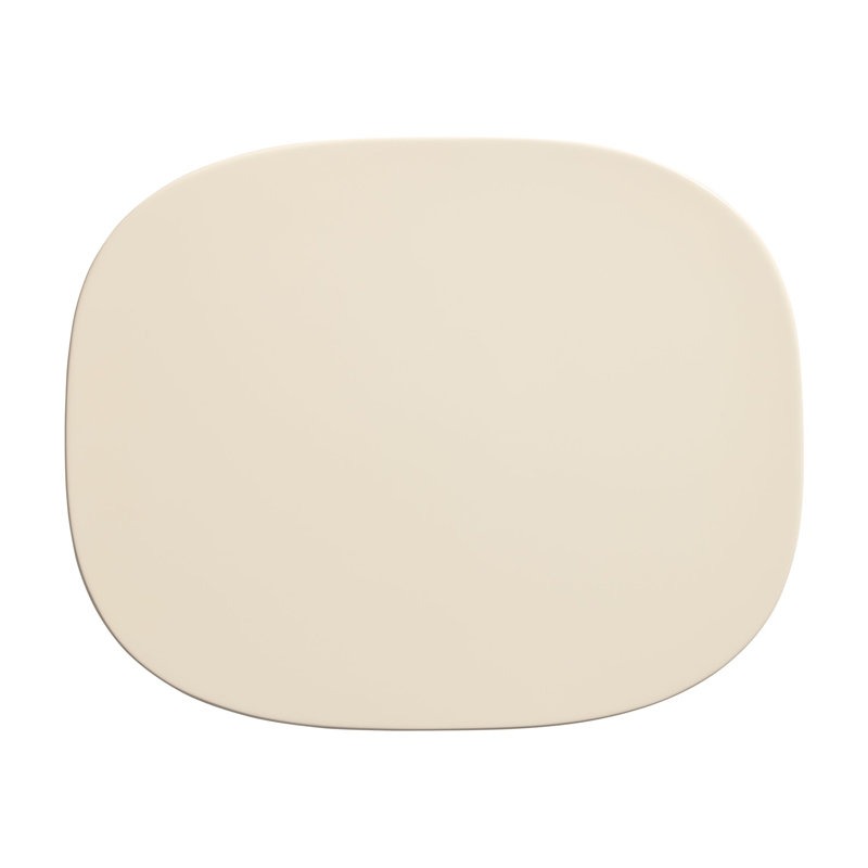 Small Talk Outdoor Side Table, 12" H x 20" W x 16" D, Ivory