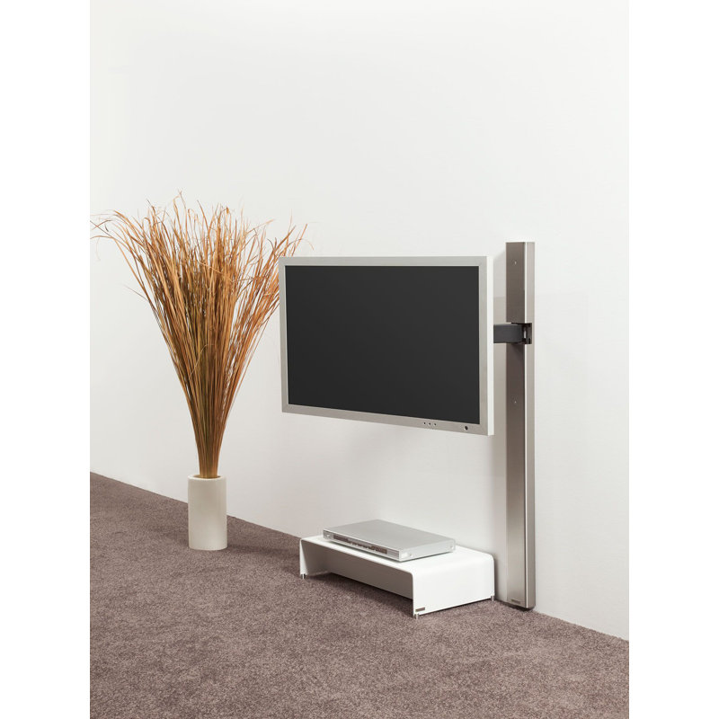 Props Silver Wall Mount for LCD/Plasma/LED with Shelving, Holds up to 35 kg
