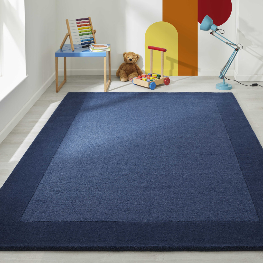Concho Solid Colour Hand Loomed Area Rug