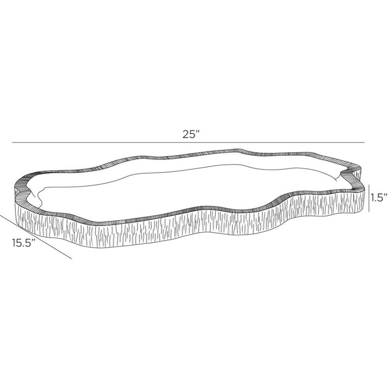 Fallon Riverstone Decorative Tray