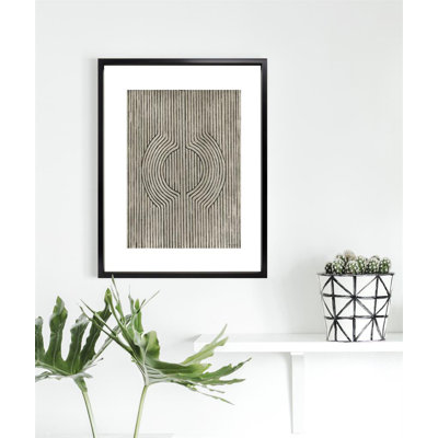 Cedar Grooves IV Abstract - Single Picture Frame Print