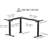 Adjustable Height L-Shaped Steel Standing Desk-243385530