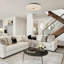 Round Glass Dimmable LED Flush Mount