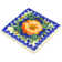 Polish Pottery 4.37" x 4.37" Stoneware Tile in Multi