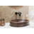 18" Oval Skirted Vessel Hammered Copper Sink