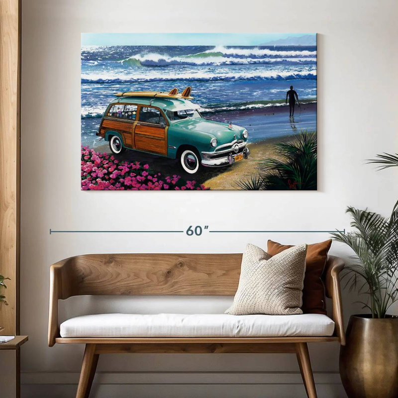 Surf City, peinture, H 32 po x l 48 po