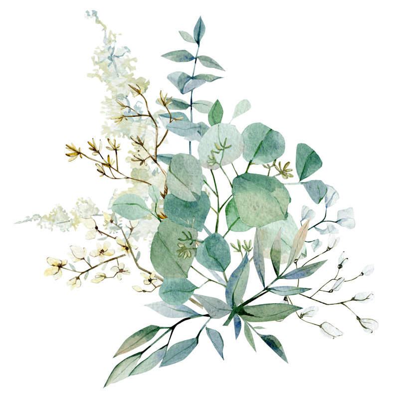 Watercolor Winter Bouquet by Anna Tkachenko - Wrapped Canvas Painting, 76cm H x 76cm W