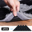 Tapis à carreaux noir et gris avec un envers antidérapant ultra-doux, adapté aux salons, aux chambres et aux chambres de bébé.-2030541860-2030541884