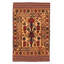 Tapis tadjik brun clair 3 pi 8 po x 5 pi 9 po