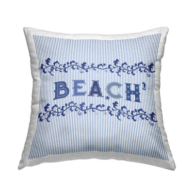 Coussin décoratif rayé intérieur / extérieur