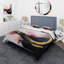 Abstract Gold Wave Pink I - Ensemble de housse de couette Abstract - Microfibre de polyester-110398144