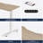 Electric Standing Desk Height Adjustable Desk For Home And Office Computer Table Gaming Desk Modern Luxiury Table 47"  Oak Lift-Up Desk-879857065-879857070