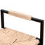 2 tabourets de bar en jacinthe d'eau tissés - Support en métal polyvalent pour les maisons et les bureaux l 15,69 po x H 31,5 po