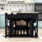 Extendable Kitchen Island with 2 Drawers, Storage Cabient and Built-In Power Outlet-814506595