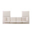 Canapé modulaire polyvalent avec repose-pieds, offrant confort et flexibilité pour tout espace de vie.