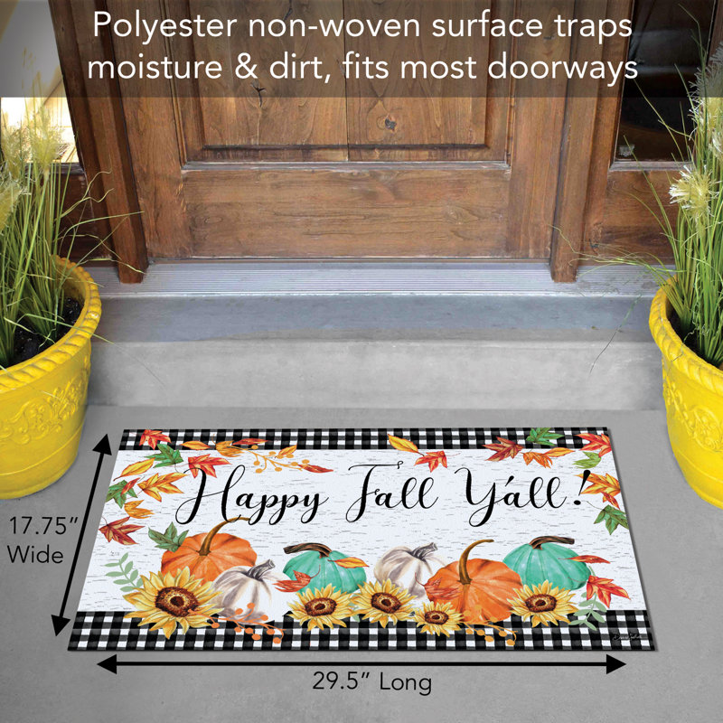 Happy Fall Indoor/Outdoor Entryway Floor Mat