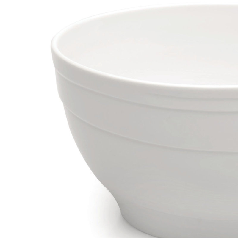 White Ceramic Microwave Safe Salad and Pasta Bowl