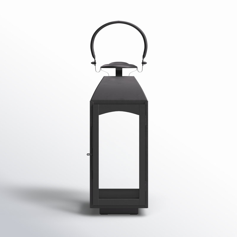 Furlane Lantern,  15.75" H x 6.5" W x 6.5" D, Black