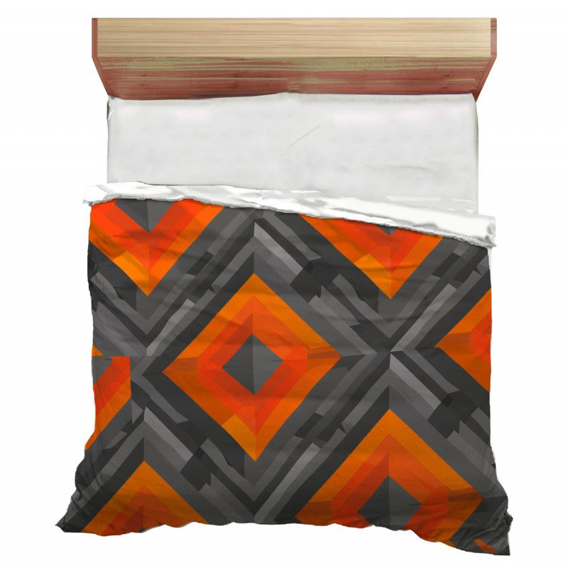 Geometric Abstract Microfiber / Polyester Comforter, Twin Extra Long Comforter