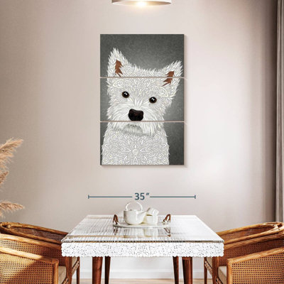 Brampt Cute West Highland Terrier Portrait