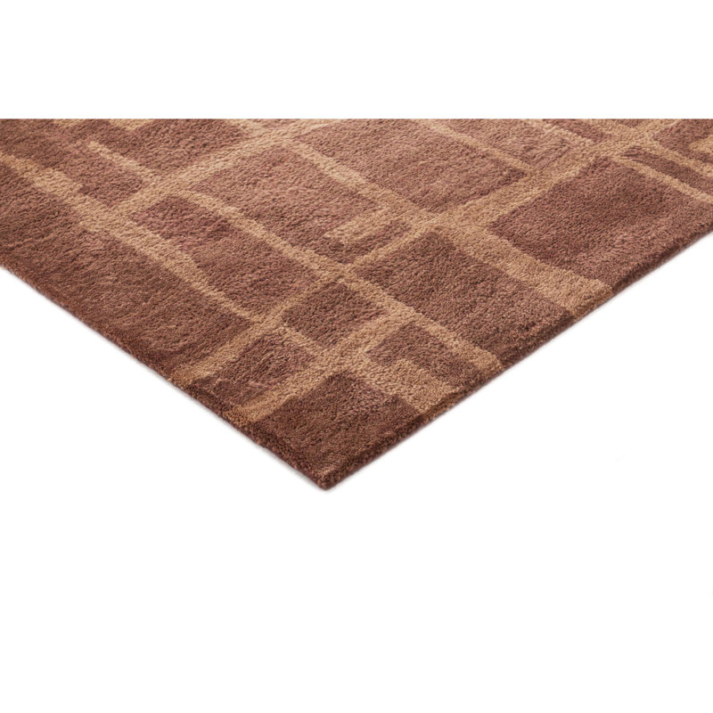 Tapis d'intérieur en laine touffeté à la main Merritt, Rectangulaire 2 pi x 3 pi