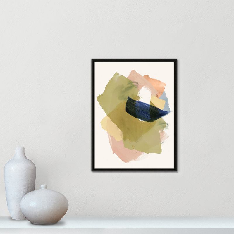 Brush and Whisper I Print by , 25.5" H x 19.5" W, Espresso Floater
